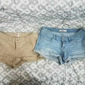 Shorts Mossimo & Hollister size 3